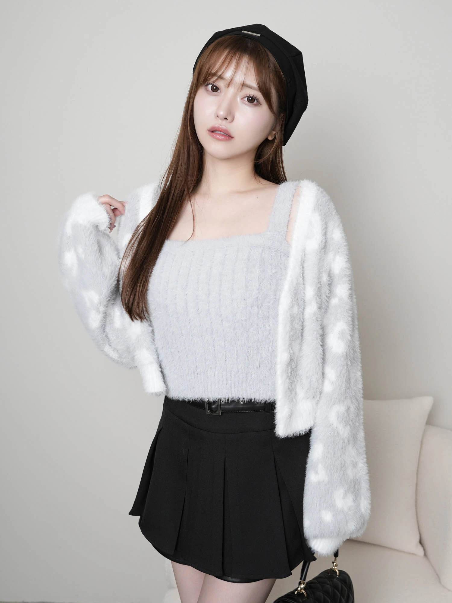 LIP SERVICE（リップサービス）｜ レオパードアンサンブルニット