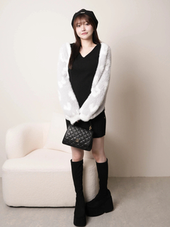 LIP SERVICE(リップサービス) |レオパードアンサンブルニット