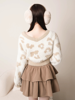 LIP SERVICE(リップサービス) |レオパードアンサンブルニット