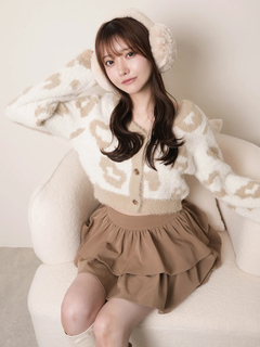 LIP SERVICE(リップサービス) |レオパードアンサンブルニット