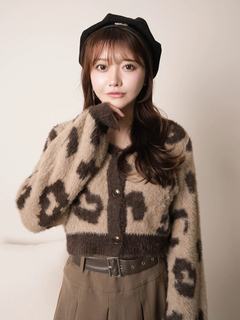 LIP SERVICE(リップサービス) |レオパードアンサンブルニット