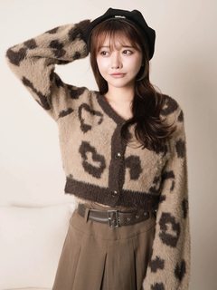 LIP SERVICE(リップサービス) |レオパードアンサンブルニット