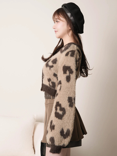 LIP SERVICE(リップサービス) |レオパードアンサンブルニット