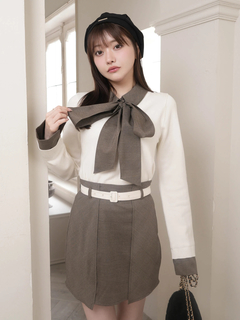 LIP SERVICE(リップサービス) |2wayシャツレイヤードニットトップス