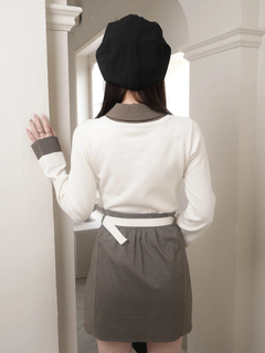 LIP SERVICE(リップサービス) |2wayシャツレイヤードニットトップス