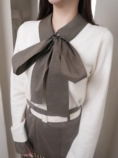 LIP SERVICE(リップサービス) |2wayシャツレイヤードニットトップス