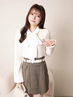 LIP SERVICE(リップサービス) |2wayシャツレイヤードニットトップス