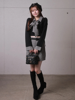 LIP SERVICE(リップサービス) |2wayシャツレイヤードニットトップス