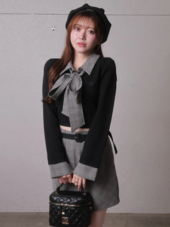 LIP SERVICE(リップサービス) |2wayシャツレイヤードニットトップス