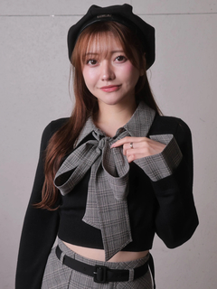 LIP SERVICE(リップサービス) |2wayシャツレイヤードニットトップス