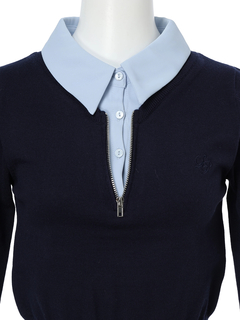 LIP SERVICE(リップサービス) |2wayシャツレイヤードニットトップス