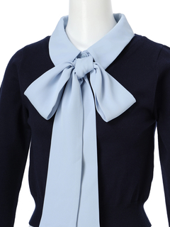 LIP SERVICE(リップサービス) |2wayシャツレイヤードニットトップス