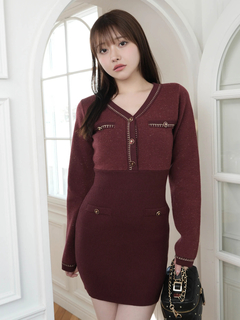 LIP SERVICE(リップサービス) |チェーンステッチクラシカルワンピース