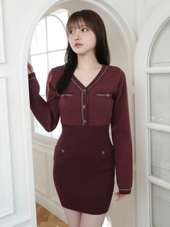 LIP SERVICE(リップサービス) |チェーンステッチクラシカルワンピース