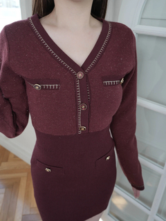 LIP SERVICE(リップサービス) |チェーンステッチクラシカルワンピース