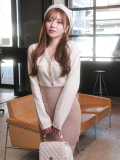 LIP SERVICE(リップサービス) |チェーンステッチクラシカルワンピース