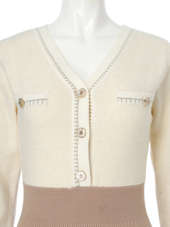 LIP SERVICE(リップサービス) |チェーンステッチクラシカルワンピース