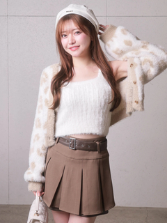 LIP SERVICE(リップサービス) |レザーレイヤードプリーツショートパンツ