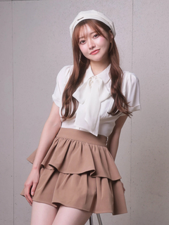 LIP SERVICE(リップサービス) |サイドリボンフリルティアードミニスカート