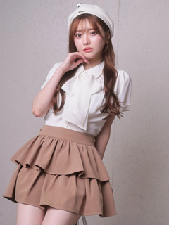 LIP SERVICE(リップサービス) |サイドリボンフリルティアードミニスカート