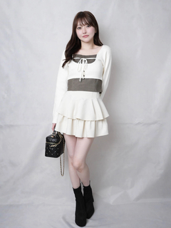 LIP SERVICE(リップサービス) |コルセットチェックトップス