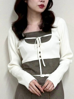 LIP SERVICE(リップサービス) |コルセットチェックトップス