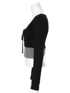 LIP SERVICE(リップサービス) |コルセットチェックトップス