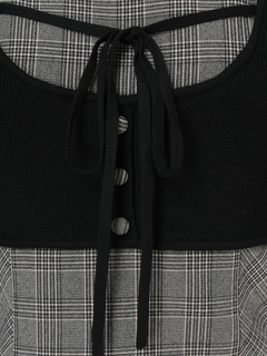 LIP SERVICE(リップサービス) |コルセットチェックトップス