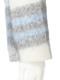 LIP SERVICE(リップサービス) |ファーカラーシャギーチェックジャケット