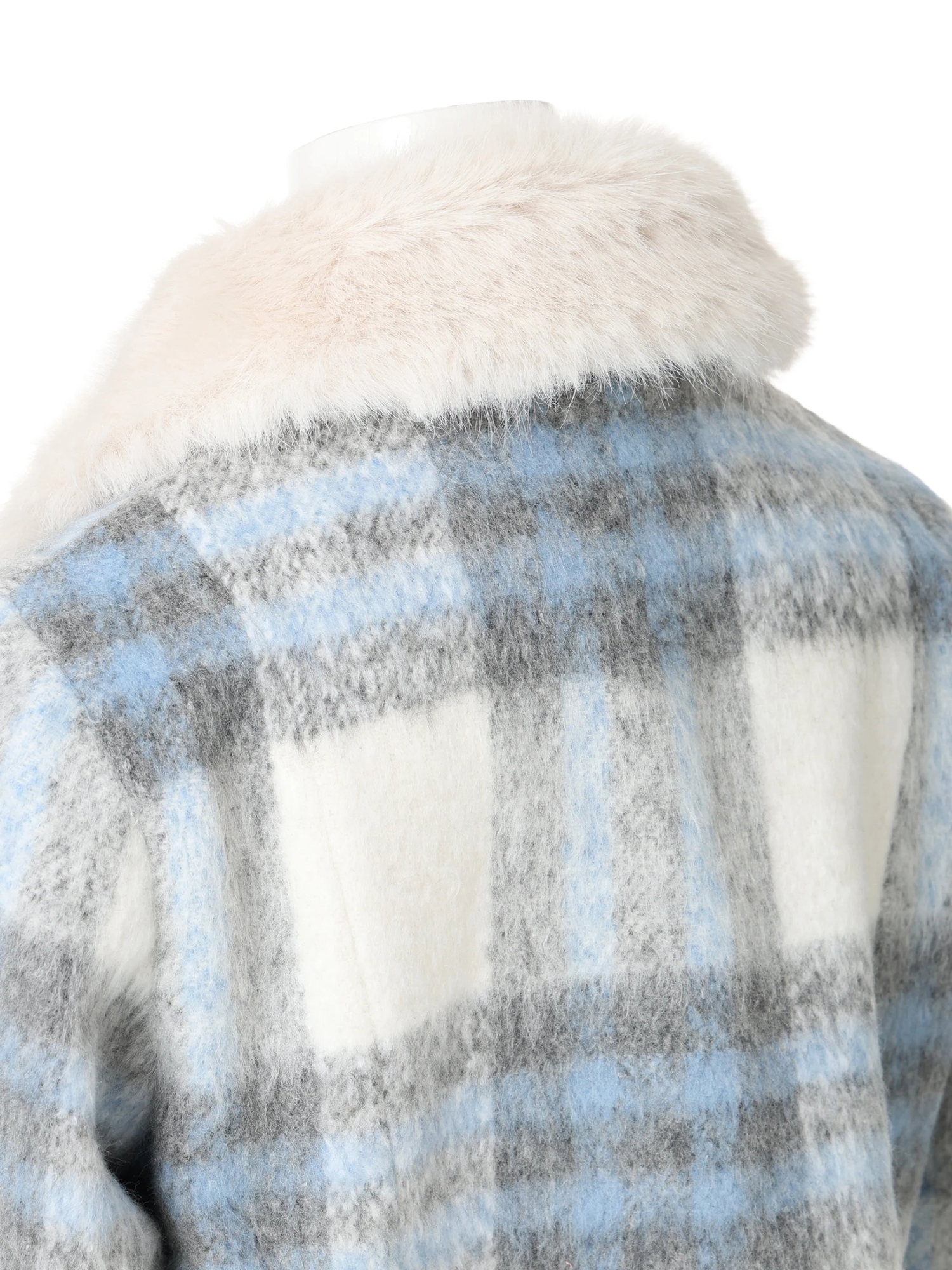 LIP SERVICE（リップサービス）｜ ファーカラーシャギーチェック