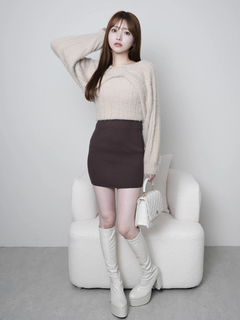 LIP SERVICE(リップサービス) |リボンフェザーレイヤードワンピース