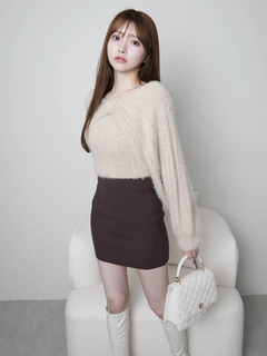 LIP SERVICE(リップサービス) |リボンフェザーレイヤードワンピース