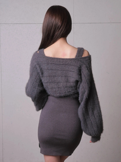 LIP SERVICE(リップサービス) |リボンフェザーレイヤードワンピース