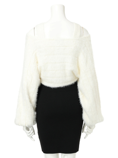 LIP SERVICE(リップサービス) |リボンフェザーレイヤードワンピース