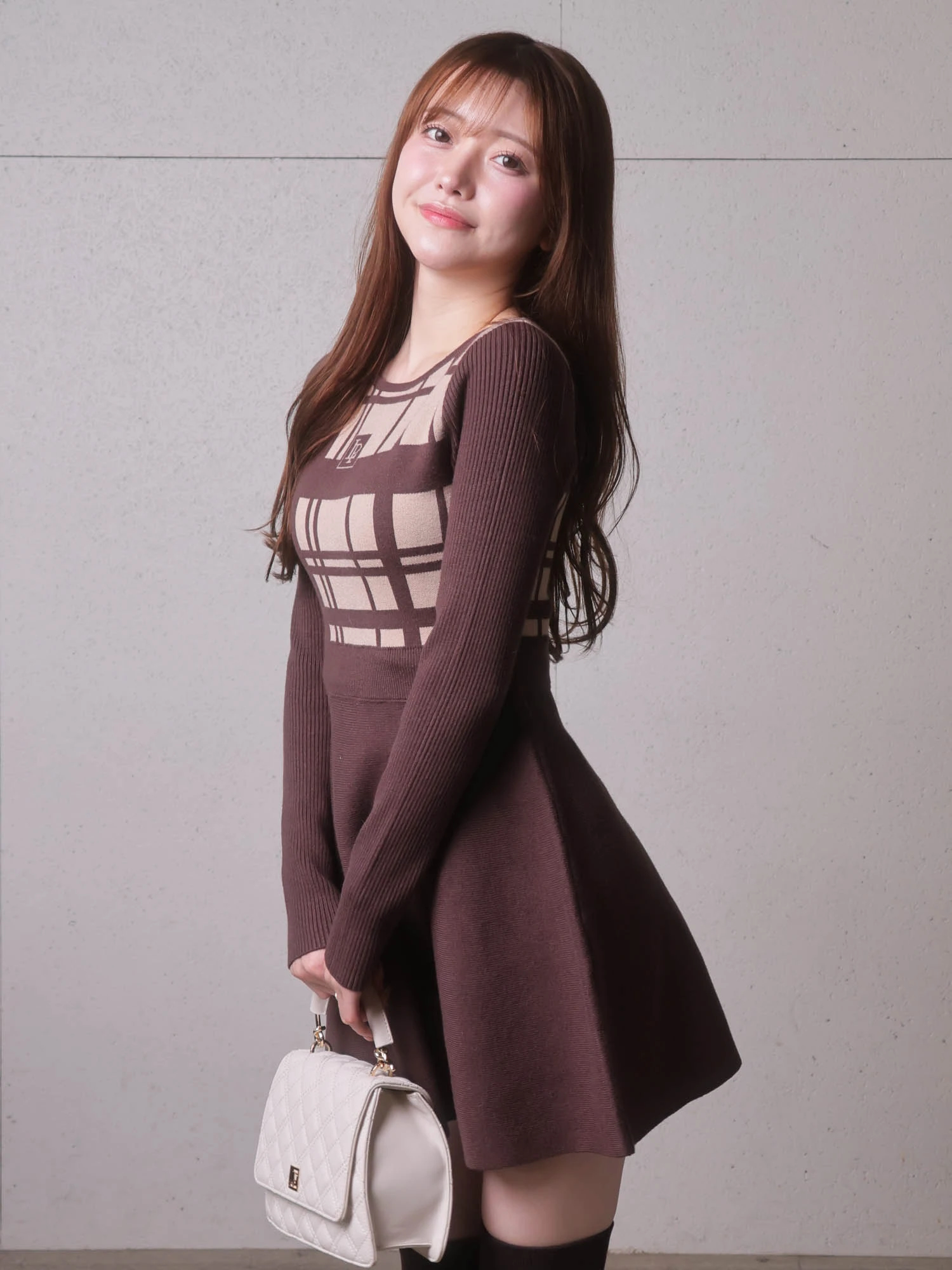 LIP SERVICE（リップサービス）｜ LPチェックフレアニット