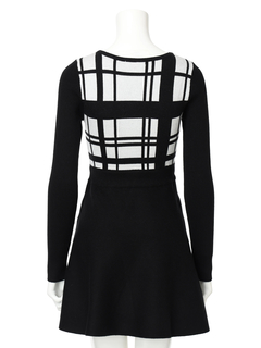 LIP SERVICE(リップサービス) |LPチェックフレアニットワンピース