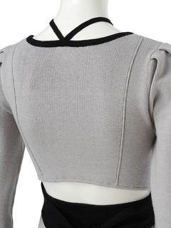 LIP SERVICE(リップサービス) |バックリボンバイカラーフレアワンピース