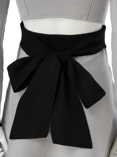 LIP SERVICE(リップサービス) |バックリボンバイカラーフレアワンピース