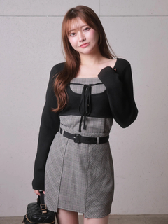 LIP SERVICE(リップサービス) |インナーショーパン付チェックスカート