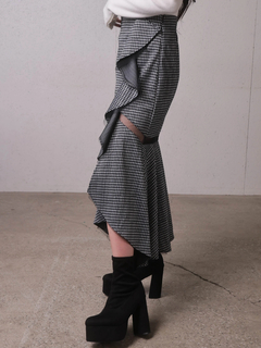 LIP SERVICE(リップサービス) |シアーラインラッフルロングスカート