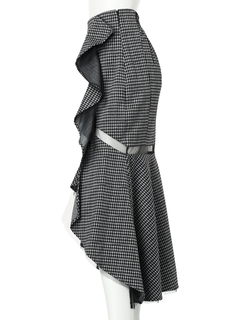 LIP SERVICE(リップサービス) |シアーラインラッフルロングスカート