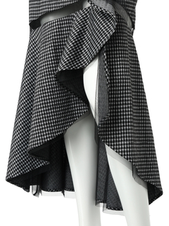 LIP SERVICE(リップサービス) |シアーラインラッフルロングスカート