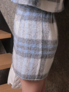 LIP SERVICE(リップサービス) |シャギーチェック台形スカート