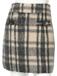 LIP SERVICE(リップサービス) |シャギーチェック台形スカート