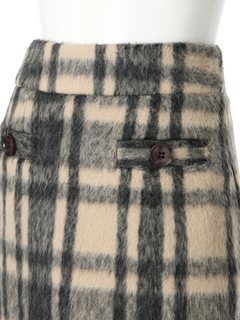 LIP SERVICE(リップサービス) |シャギーチェック台形スカート