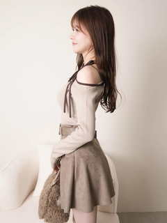 LIP SERVICE(リップサービス) |アシメオフショルストラップニット