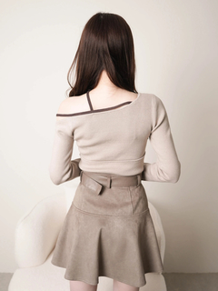 LIP SERVICE(リップサービス) |アシメオフショルストラップニット