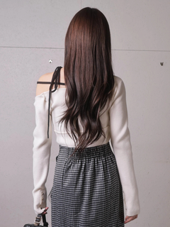 LIP SERVICE(リップサービス) |アシメオフショルストラップニット