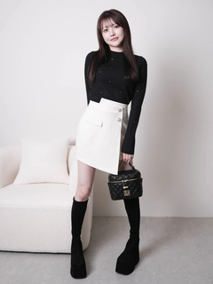 LIP SERVICE(リップサービス) |ウォームジュエルリブニット