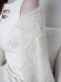 LIP SERVICE(リップサービス) |デコルテオープンドッキングニットワンピース